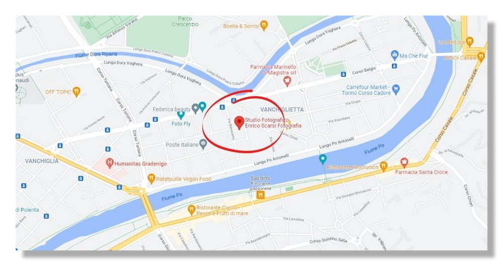 la mappa google per arrivare allo studio